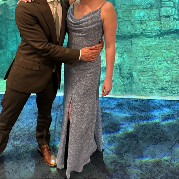 Revelry Bridesmaids Dress: Ember Chiffon Floral Print Dress - Picture 3 of 4